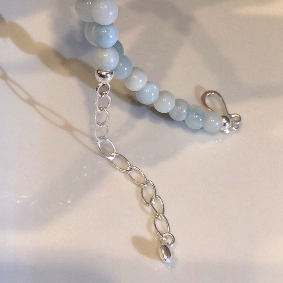 Jay King Sterling Silver Aquamarine Beaded Necklace With Extension Clasp! - Picture 9 of 11